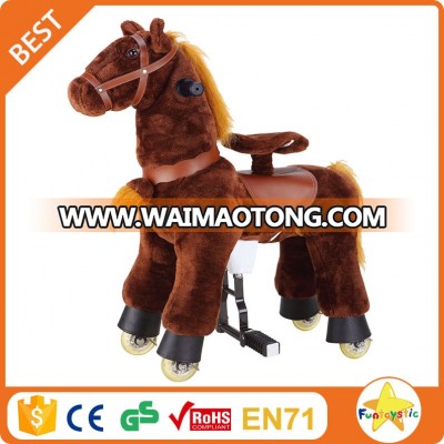 Funtoys CE china cute lovely mechanical rocking horse toy for kids